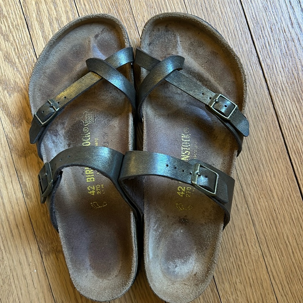 Birkenstock Black Leather Sandals